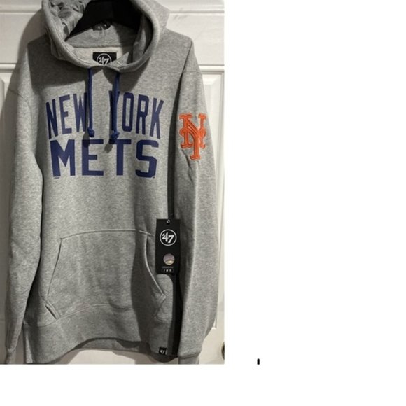 MLB Other - MLB New York Mets Slate Grey Men's Hoodie Large Embroidered Logo New